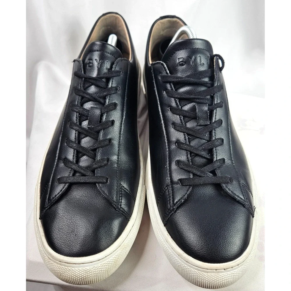 BYLT Everyday 2 Mens Size 12 Shoes Full Grain Leather‎ Casual Sneakers Black